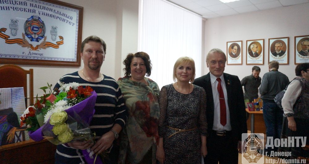 Слева направо: С. В. Иваница, И. Ю. Колюпанова, О. В. Кулькова, ректор К. Н. Маренич