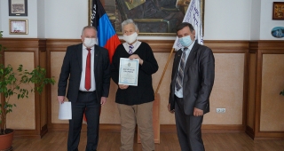 Ректор А. Я. Аноприенко, начальник ОПКРС А. В. Булахов, проректор по науке С. В. Борщевский